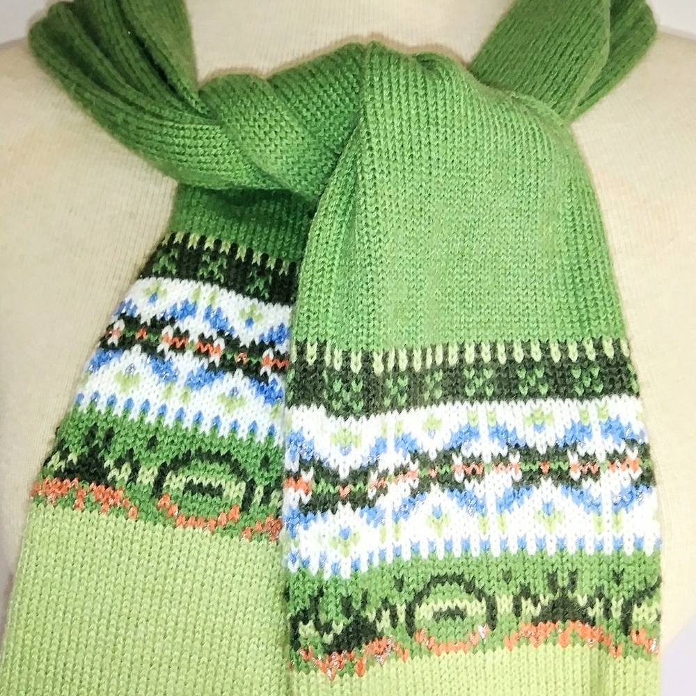 GREEN Winter Scarf #hundredsofscarves